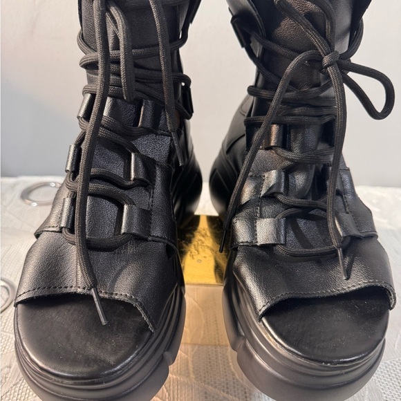 Chunky Platform Cutout Lace-Up Sandal Boots
Estimated Size: Women’s US 7.5 – 8 - Picture 2 of 10